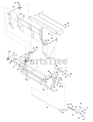 Exmark LHPUVD4448 - Exmark Ultra Vac QDS Bagger for 44" & 48" Lazer HP Mower (SN: 600000 - 669999) (2006) Lower Hopper Assembly