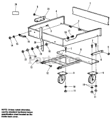 Simplicity 1692031 - Simplicity 13 cu. ft. Quad Bagger Dump Cart