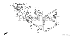 Honda GX360 K1 DD/A (GA01) - Honda Engine, Made in Japan (SN: GA01-1400001 - GA01-9999999) FRAME@ENGINE MOUNTING    STAY (1)