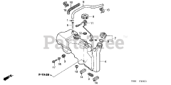 Honda H5518 NA2/D (TZAC) - Honda Multi-Purpose Tractor, Made in Japan (SN: TZAC-3500001 - TZAC-3599999) FUEL TANK