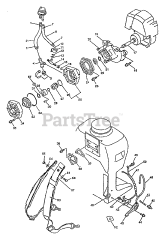 Echo SHR-2100 - Echo Power Sprayer Pump Assy, Throttle, Harness Assy
