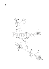 Husqvarna DS 250 Single Speed - Husqvarna Drill System (2013-01) BACK SUPPORT