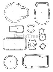 Simplicity 9518 (2097355) - Simplicity Compact Tractor, Diesel Transmission - Gasket Set Group (3486I38)