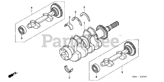 Honda H5518 NA2/D (TZAC) - Honda Multi-Purpose Tractor, Made in Japan (SN: TZAC-3500001 - TZAC-3599999) CRANKSHAFT