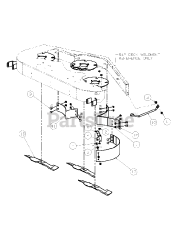 Cub Cadet 547 (590-547-150) - Cub Cadet 54" Mulch Kit att Fabricated Deck Mulch Attachment