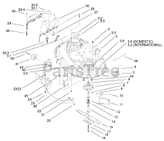 Toro 71227 (16-38 HXL) - Toro Lawn Tractor (SN: 210000001 - 210999999) (2001) 38" Deck Assembly