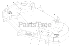 Exmark PNS720KC523 - Exmark 52" Pioneer S-Series Zero-Turn Mower, Kohler ZT720 (SN: 314000000 - 314999999) (2014) Deck W/Decals Assembly No. 116-3196