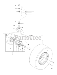Husqvarna MZ 5424 S (967003903) - Husqvarna 54" Zero-Turn Mower (2013-07) WHEELS TIRES