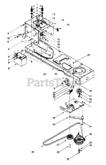 Craftsman 247.274020 (13AX604G099) - Craftsman Lawn Tractor (1999) (Sears)