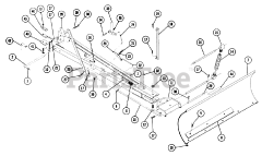 Toro 6-9111 - Toro 37" Snow Thrower Attachment (1969) Parts List For Dozer Blade Model 6-4111