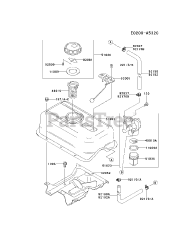 Kawasaki FE250D-BS09 - Kawasaki Engine FUEL-TANK/FUEL-VALVE