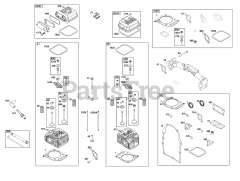 Briggs & Stratton 386447-0473-B5 - Briggs & Stratton Horizontal Engine Cylinder Head Group