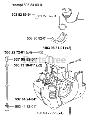 Husqvarna 225 E - Husqvarna Handheld Edger (2000-10) Crankcase/Tank