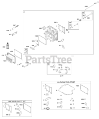 Briggs & Stratton 219707-0026-G1 - Briggs & Stratton Vertical Engine Cylinder Head, Gasket Set - Engine, Gasket Set - Valve, Intake Manifold