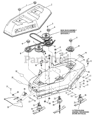 Snapper PMH 7481 (80573) - Snapper 48" Pro Mower Deck Assembly