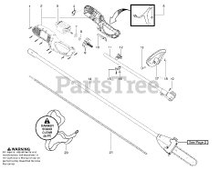 Poulan 810 EPT - Poulan Pole Saw Handle and Controls
