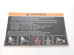 Toro 107-2106 Warning Decal - image 1