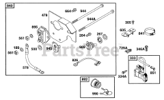 Briggs & Stratton 254422-1572-01 - Briggs & Stratton Horizontal Engine Starter Panel Kit