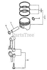 Echo TP-3000 - Echo Trash Pump Connecting Rod, Piston