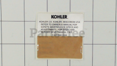 Kohler 235337 Name Plate Decal