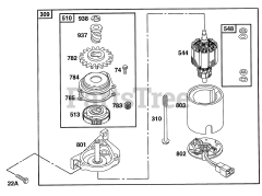 Briggs & Stratton 12S702-0663-01 - Briggs & Stratton Vertical Engine Electric Starter
