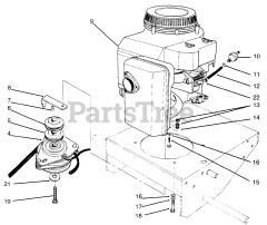 Toro 30166 - Toro ProLine Walk-Behind Mower, Gear Drive, 12.5hp (SN: 059000001 - 059999999) (1995)
