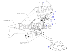 Cub Cadet 59A50008 (59A50008150) - Cub Cadet Single Wheel Sulky (2018)
