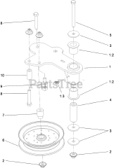 Toro 74925 TE (6000) - Toro 152cm Z Master Zero-Turn Mower, Side-Discharge Deck (SN: 313000001 - 313999999) (2013) IDLER ASSEMBLY