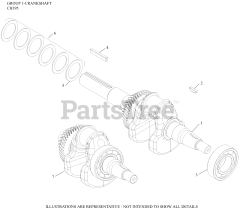 Kohler CH395-3243 - Kohler Command PRO Engine, Basic Version, 9.5hp, 7.1kW 01 CrankShaft