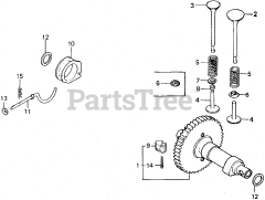Honda ES3500 K1 A (ES3500) - Honda Generator, Made in Japan (SN: ES3500-1100014 - ES3500-1129443) CAMSHAFT
