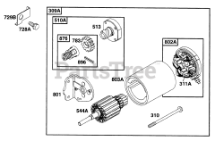 Briggs & Stratton 282707-0116-01 - Briggs & Stratton Vertical Engine Electric Starter