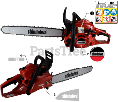Shindaiwa 492 - Shindaiwa Chainsaw (SN: C83615001001 - C83615999999)