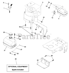 Poulan 271491 - Poulan Lawn Tractor (2002) Engine