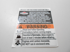 MTD BS-499354 Emission Label Kit - image 1