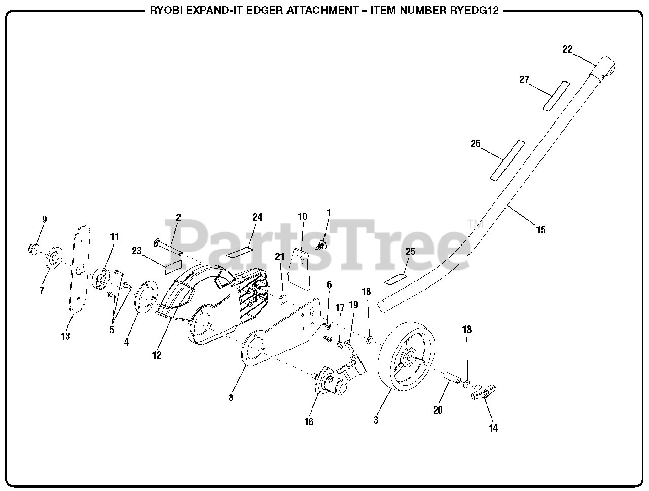 Ryobi RY EDG12 (090410010) Ryobi Expandit Edger Attachment General