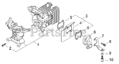 Swisher HT 3000 - Swisher Hedge Trimmer Cylinder, Intake