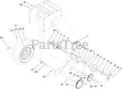 Toro 38605 (522) - Toro 22" Power Throw Snow Thrower (SN: 280000001 - 280999999) (2008)