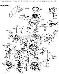 Craftsman 143.974018 - Craftsman Engine, Made by Tecumseh Engine Parts List #1