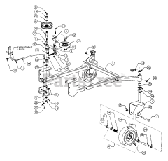 Cub Cadet 5416 R (553C562K100) - Cub Cadet Walk-Behind Mower (SN: 457900 - 460859) Fixed Cradle Assembly