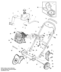 Simplicity 520 E (1692614) - Simplicity 20" Snow Thrower, 5hp Frame &amp; Handles (S/N 10,001/20,001 and Above)