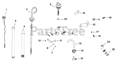 Kohler K582-36344 - Kohler K-Series Engine, Made for Ingram Mfg., 23hp, 17.16kW Dipstick REV. 8/25/2006