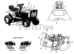 AGCO 512 H (1692057) - AGCO Lawn Tractor, 12.5hp