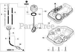 Echo SRM-2120 - Echo String Trimmer (SN: U94012001001 - U94012999999) Fuel System