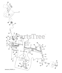 Husqvarna CT 126 (960410085-01) - Husqvarna 30" Lawn Tractor (2010-01) STEERING