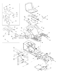 Huskee 13AS608H731 - Huskee Lawn Tractor (2004) (Tractor Supply)