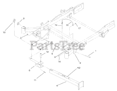 Toro 74232 (Z 257) - Toro 72" Z Master Zero-Turn Mower, Side-Discharge Deck (SN: 230000001 - 230006000) (2003) Stand Assembly