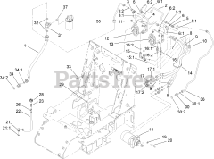 Toro 22333 (TX 525) - Toro Dingo Compact Utility Loader (SN: 270000401 - 270999999) (2007) Traction Hydraulic Assembly