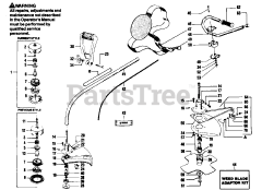 Weed Eater 1700 - Weed Eater String Trimmer CUTTING HEAD &amp; DRIVE SHAFT
