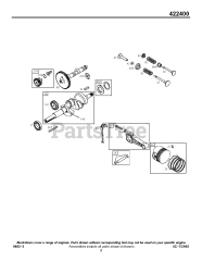 Briggs & Stratton 422437-4051-01 - Briggs & Stratton Horizontal Engine
