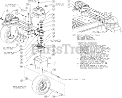 Cub Cadet PRO Z 100 KW 160-S (53RIEFJU050) - Cub Cadet 60" Pro Z Series Zero-Turn Mower, Kawasaki (2016) Front Axle